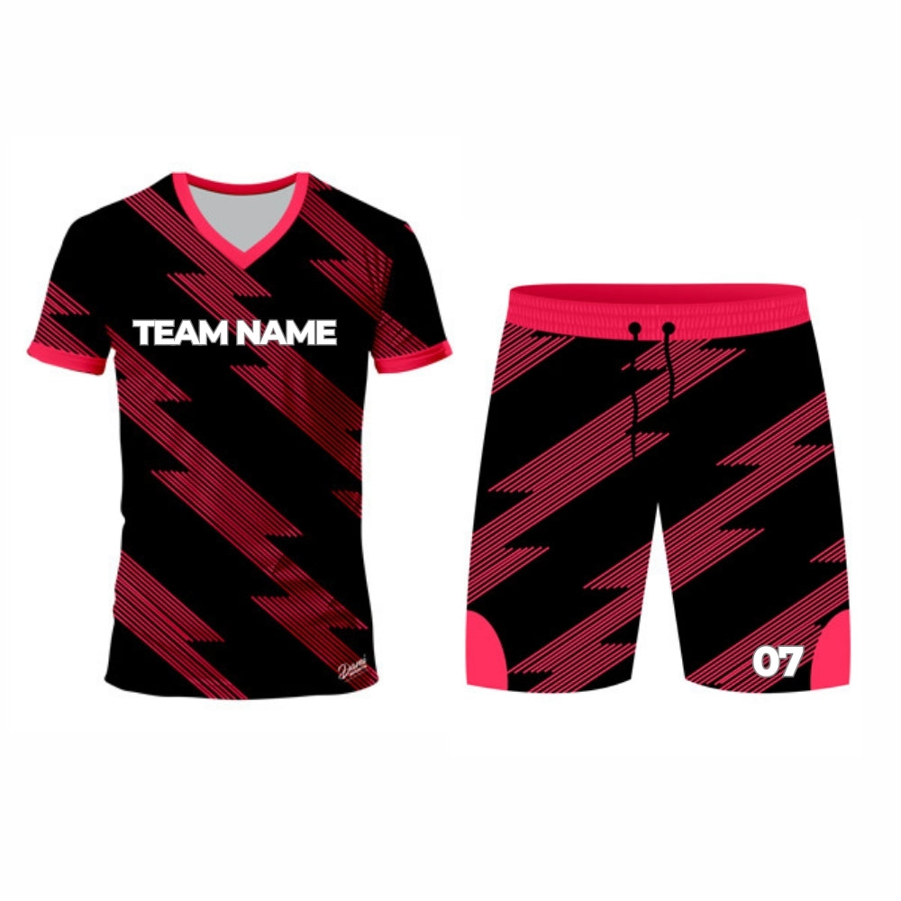 Black Racket Sports Jersey - V Neck