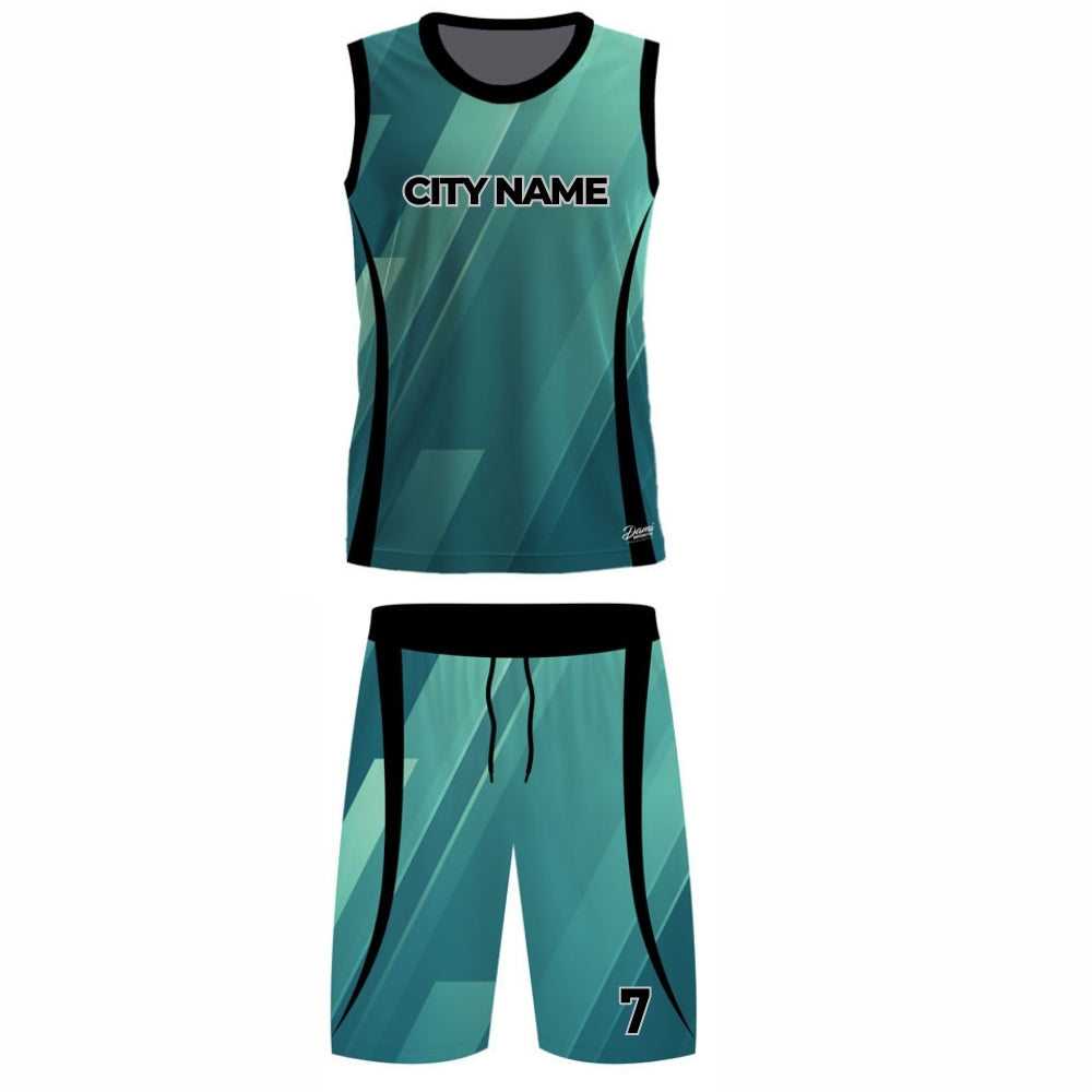 Neon Green Basketball Jersey - Round Neck
