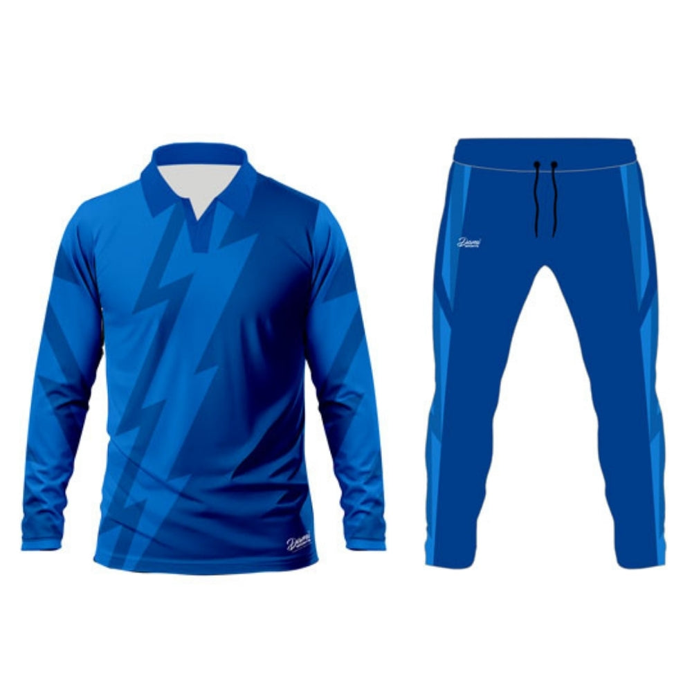 Blue Cricket Jersey Full Sleeve