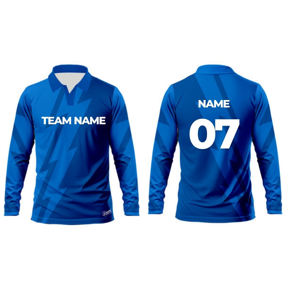 Blue Cricket Jersey Full Sleeve
