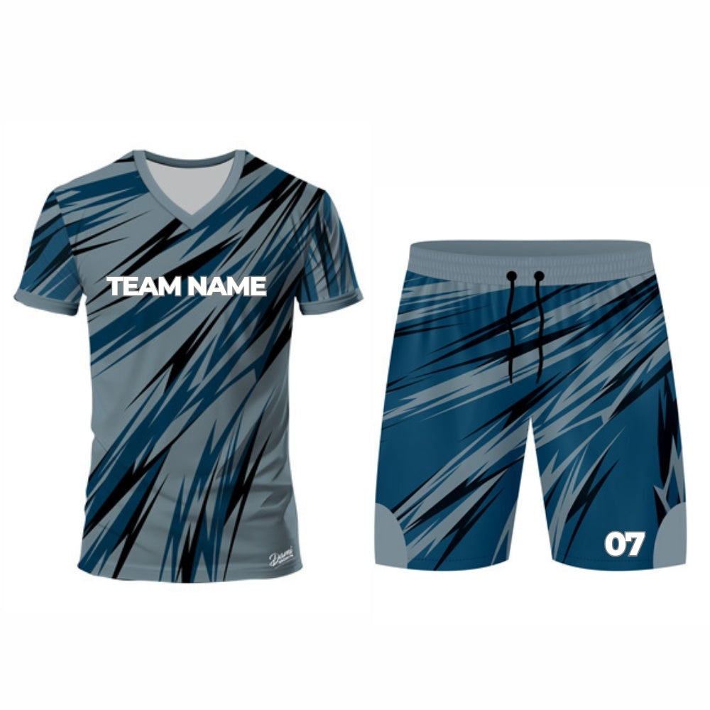 Blue Stripes Hockey Jersey - V Neck