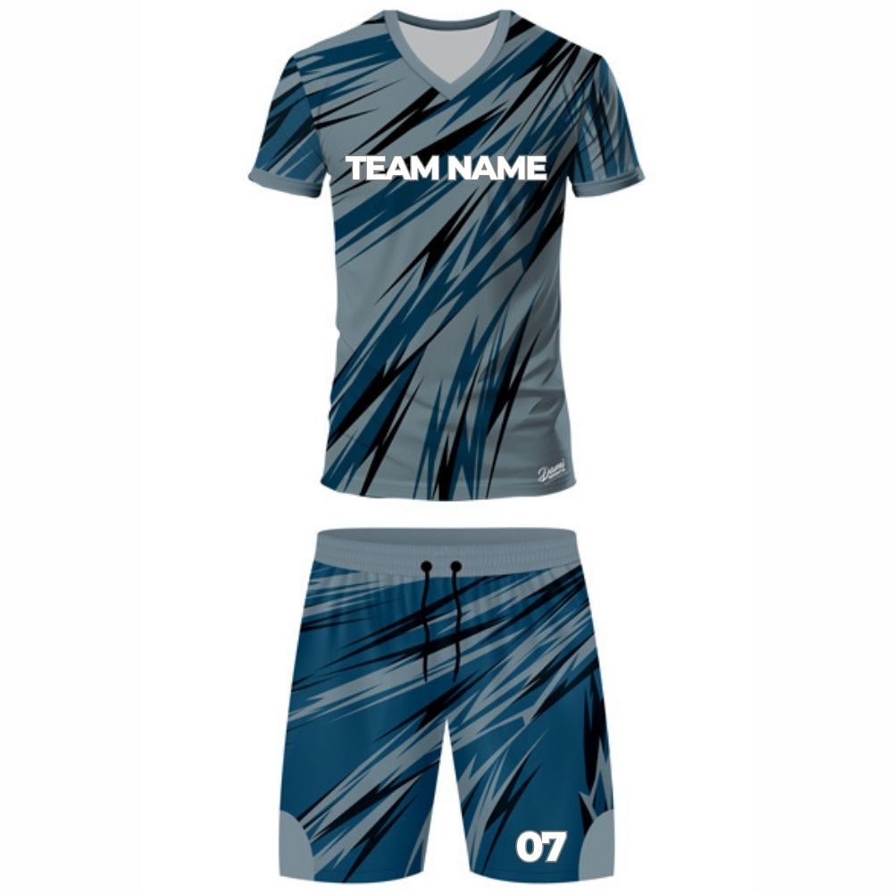 Blue Stripes Hockey Jersey - V Neck