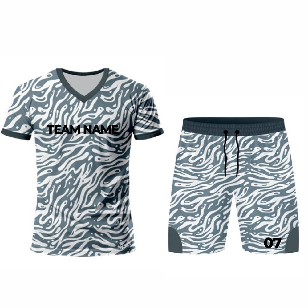 Grey and Black Hockey Jersey - V Neck