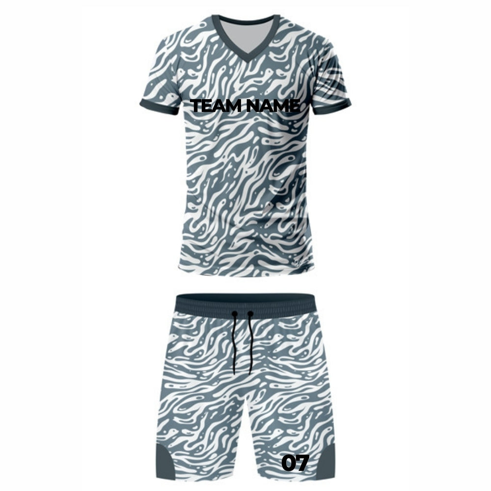 Grey and Black Hockey Jersey - V Neck