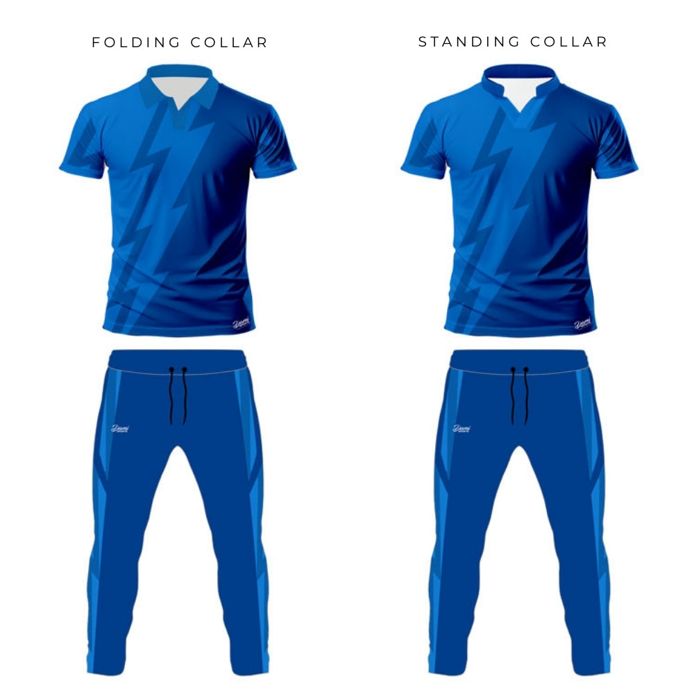 Blue Cricket Jersey Half Sleeve