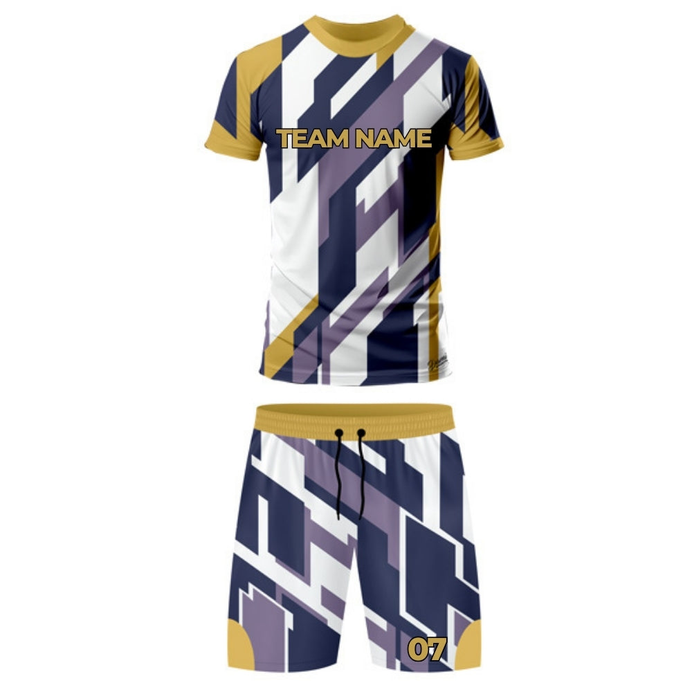 Purple Football Jersey - Round Neck