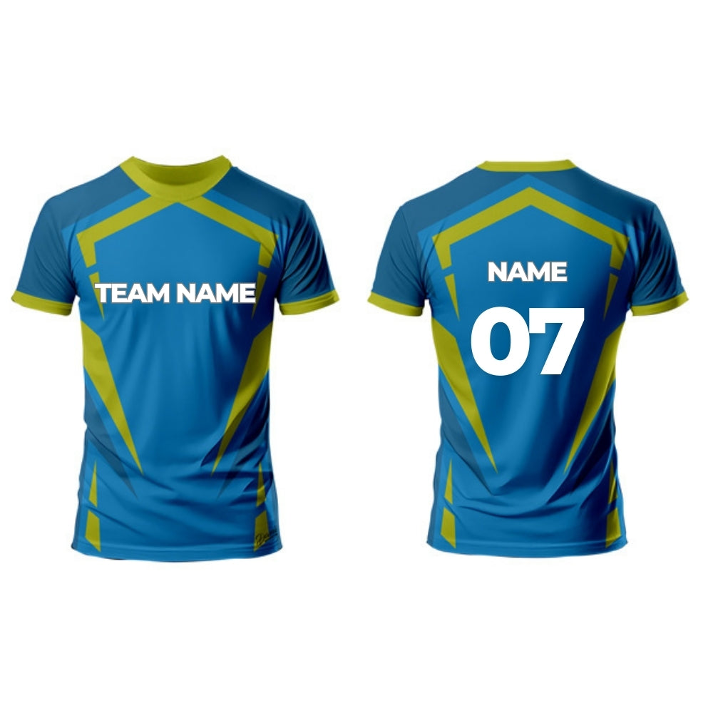 Blue Racket Sports Jersey - Round Neck