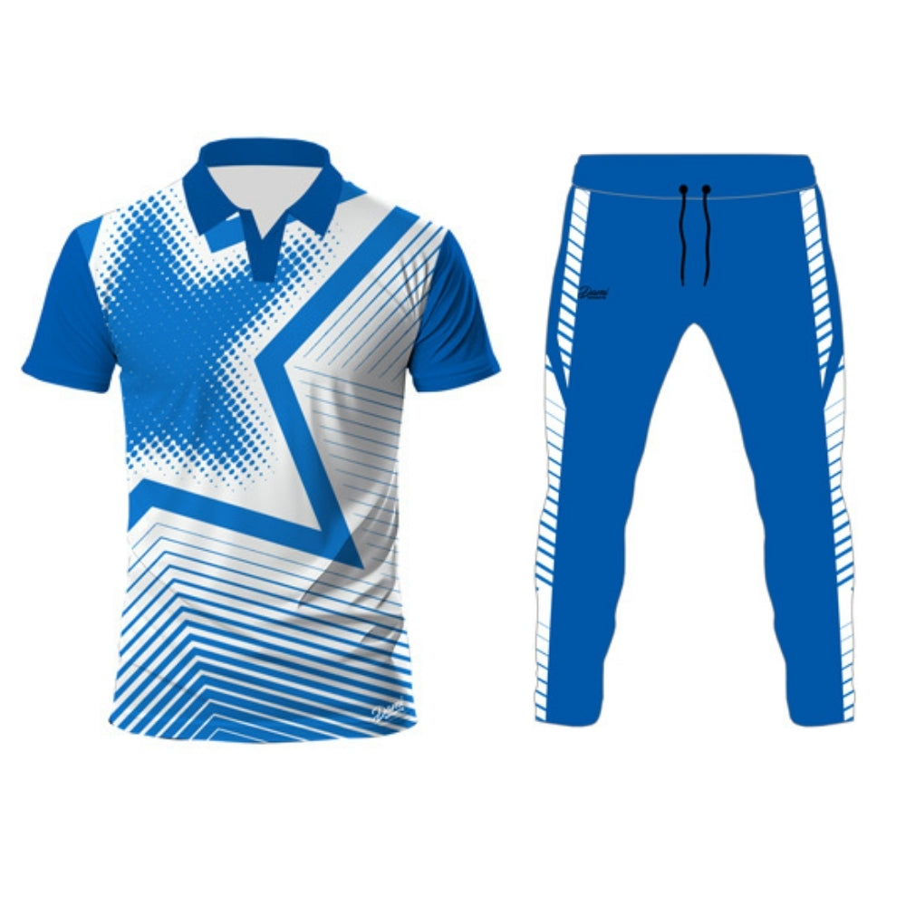 Granite Blue Cricket Jersey Half Sleeve