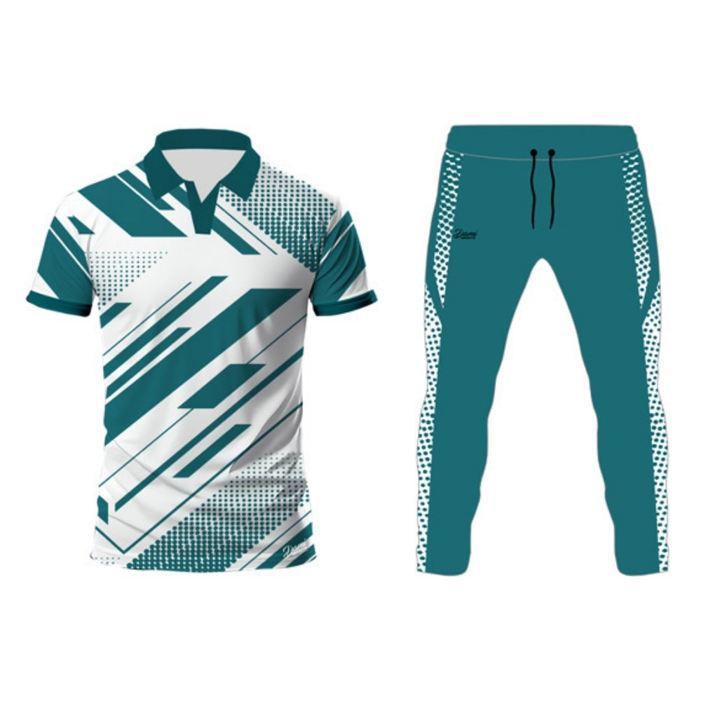 Green Cricket Jersey Half Sleeve