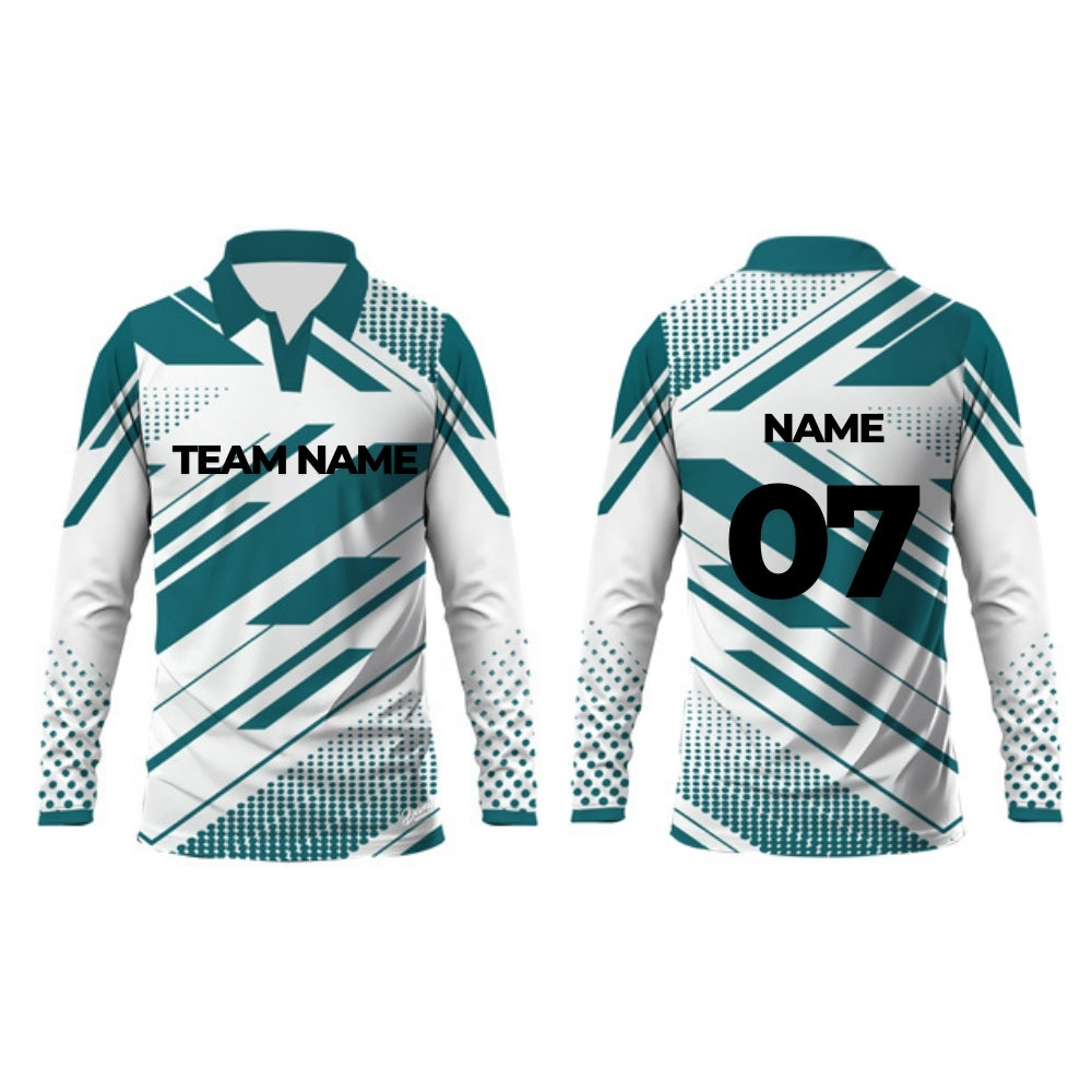 Green Cricket Jersey Full Sleeve