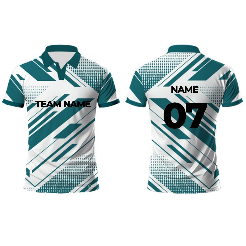 Green Cricket Jersey Half Sleeve