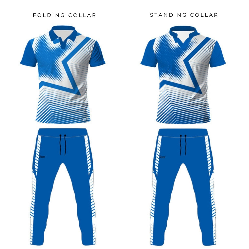 Granite Blue Cricket Jersey Half Sleeve