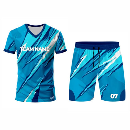 Light Blue Racket Sports Jersey - V Neck