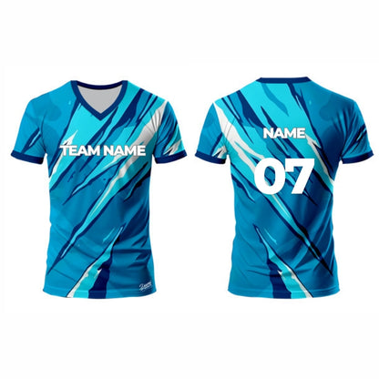 Light Blue Racket Sports Jersey - V Neck