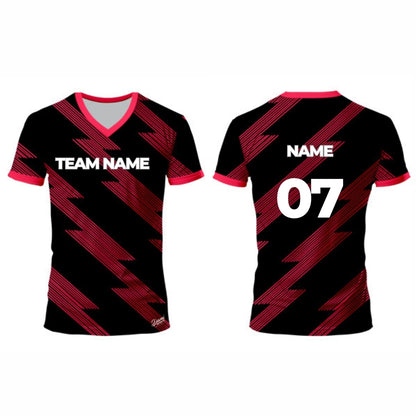 Black Racket Sports Jersey - V Neck