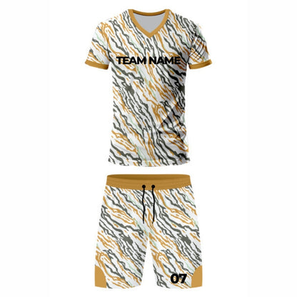 Yellow Stripes Racket Sports Jersey - V Neck