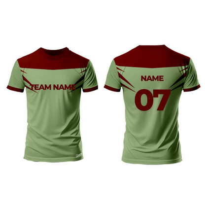 Green Football Jersey - Round Neck