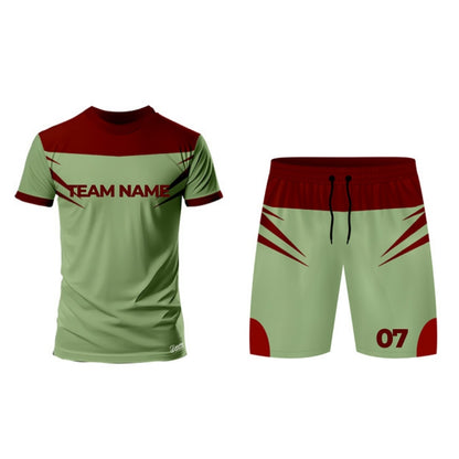 Green Football Jersey - Round Neck