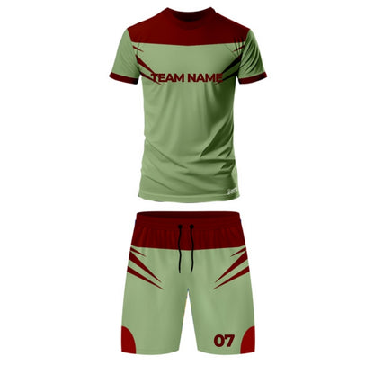 Green Football Jersey - Round Neck