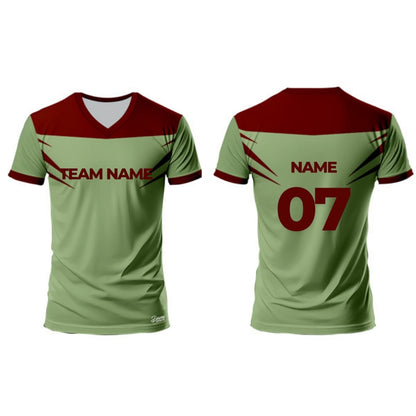 Green Football Jersey - V Neck