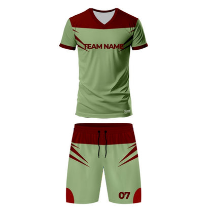 Green Football Jersey - V Neck