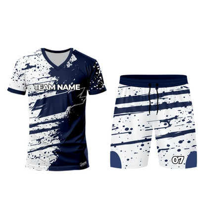 Granite Blue Football Jersey - V Neck
