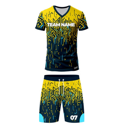 Confetti Print Football Jersey - V Neck