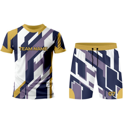 Purple Football Jersey - Round Neck