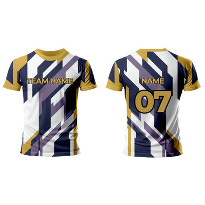 Purple Football Jersey - Round Neck