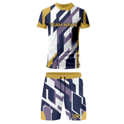 Purple Football Jersey - Round Neck