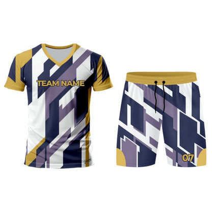 Purple Football Jersey - V Neck